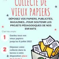Collecte de cartons et papiers Amicale des parents d'élèves du Montmorélien